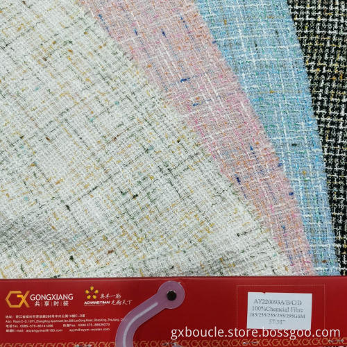 Boucle Mode Garn gefärbt Design Stoff
